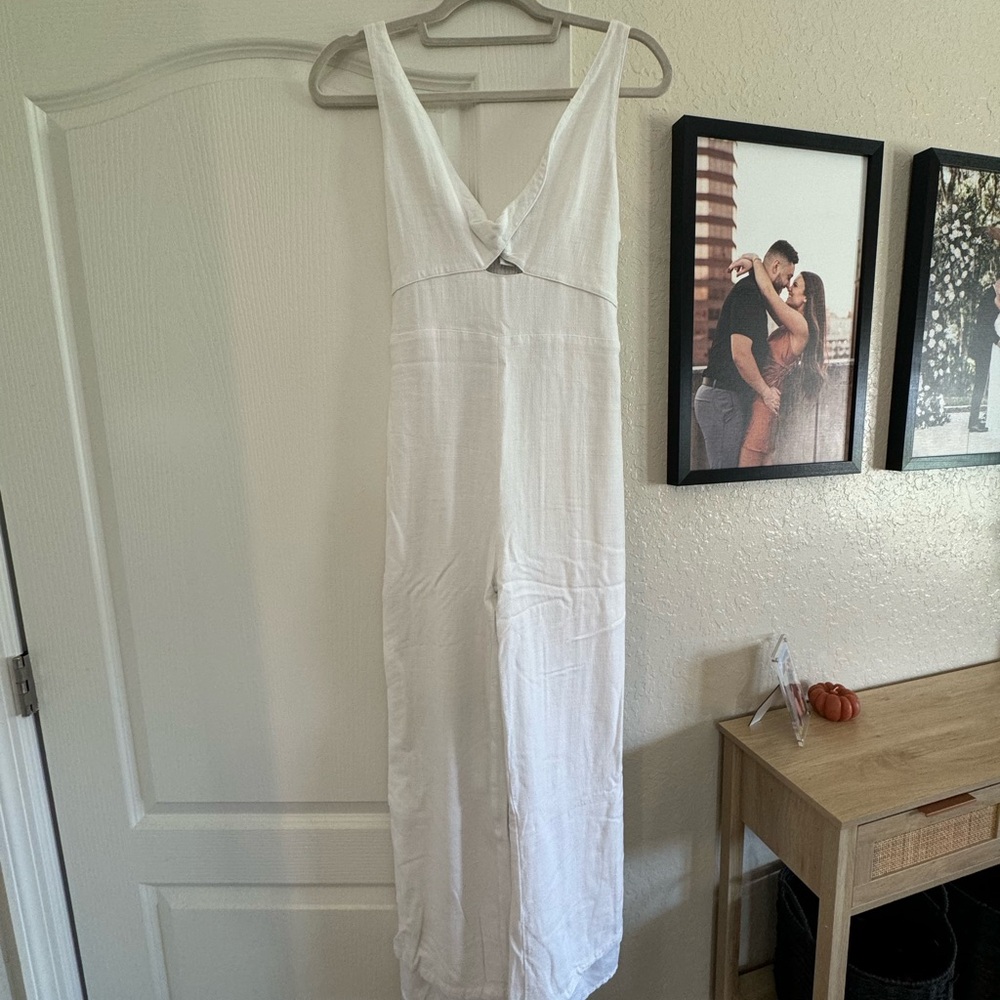 Francesca’s White Jumpsuit - Picture 2 of 3